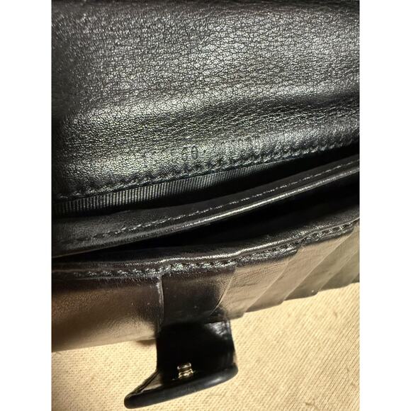 Gucci Wallet Womens Black Leather Interlocking GG Logo Trifold Made in Italy - Picture 11 of 16